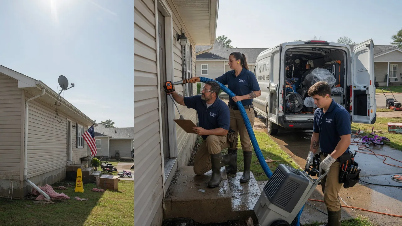 Ceiling Water Damage Restoration in Oakwood, GA near me